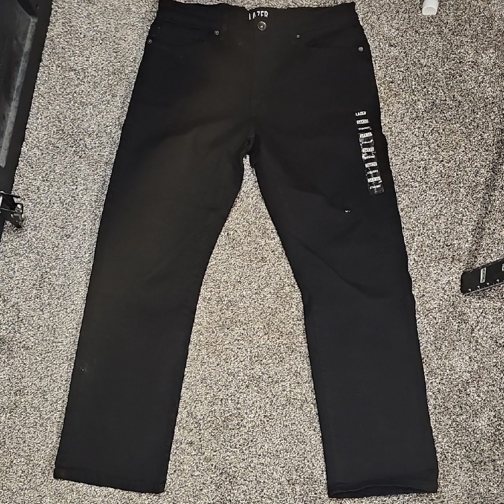 New Lazer Men's Black Jeans Size 34x30